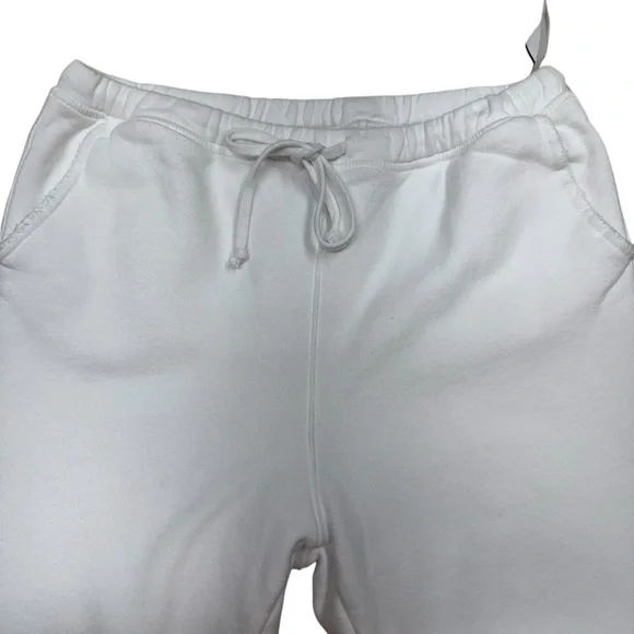 Frank & Eileen Sweatpants Cropped Pants Womens M White Tee Lab  Terry Cloth - Picture 3 of 13